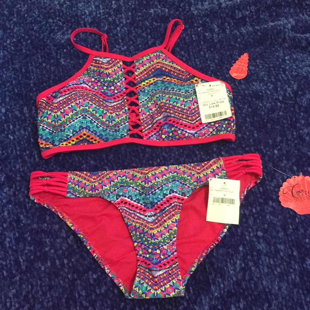 Coral tropics two piece